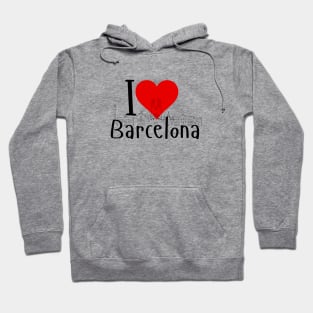 I Love Barcelona Hoodie